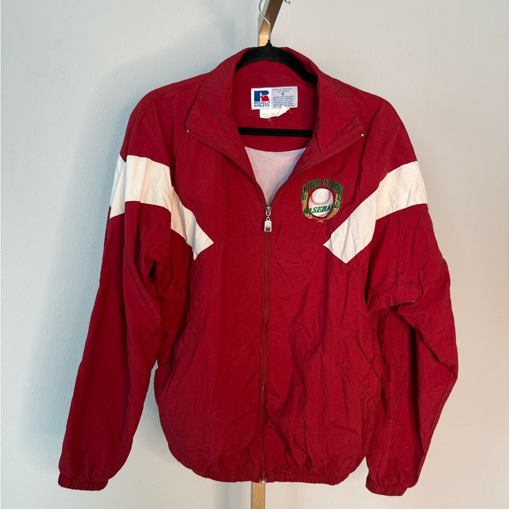 Russell Athletic Red and White Jacket